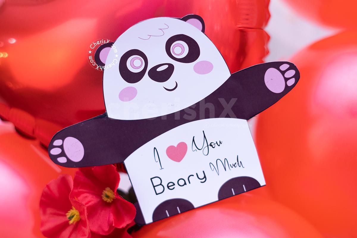 Shower your love this Valentine's Day by gifting CherishX's Teddy Balloon Bouquet to your partner !!