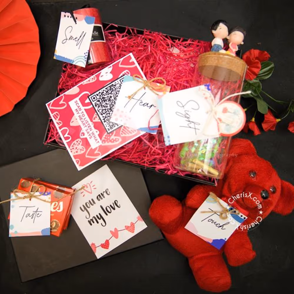 Make your partner feel special this Valentine's with Gorgeous Valentine's 5 Senses of Love Hamper by CherishX.