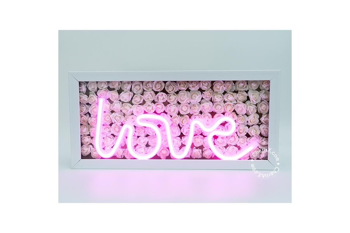 Adorable Love Led Frame included in the loving Hamper.