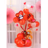 Cute teddy balloon bouquet with Customised message