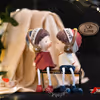 Adorable Couple Miniature Figurines included in the loving Hamper.