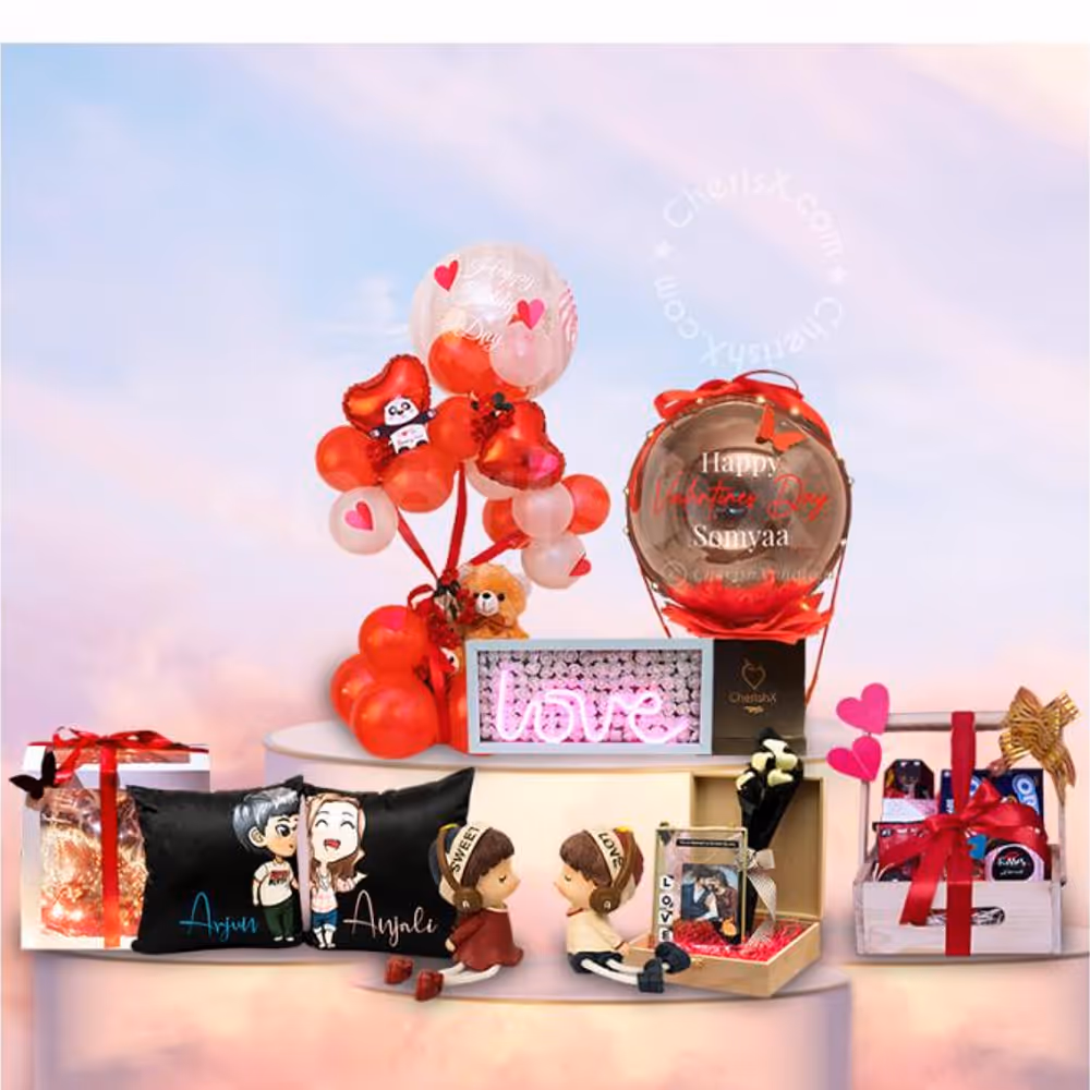 A Valentine's Week Hamper to surprise your partner.