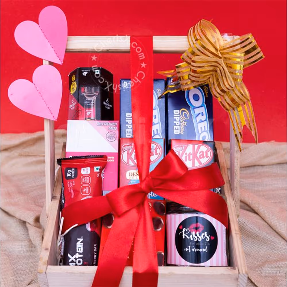 Make your partner feel special this Valentine's with Delectable Valentine's Sweet Treats Hamper by CherishX.