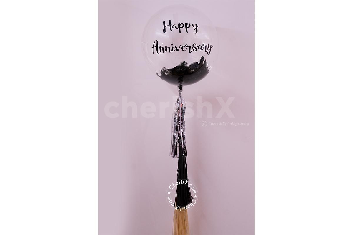 Surprise your partner with a beautiful Premium Black Feather Surprise Box on Valentine's.