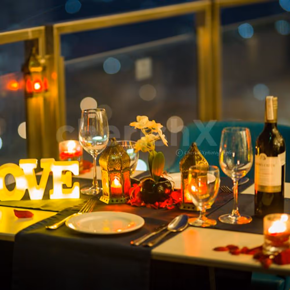 Surprise your partner on Valentine's with a private candle light dinner date at Holiday Inn!