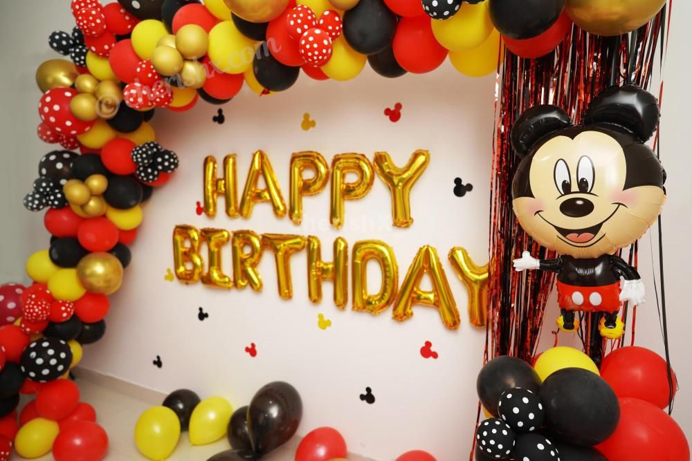 Book CherishX's Mickey Mouse Birthday Theme Decor and have a wonderful Birthday Party for your child!