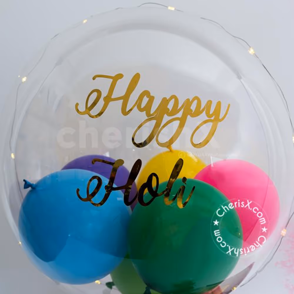 Make the holi celebrations memorable with Colourful Holi Balloon Bouquet