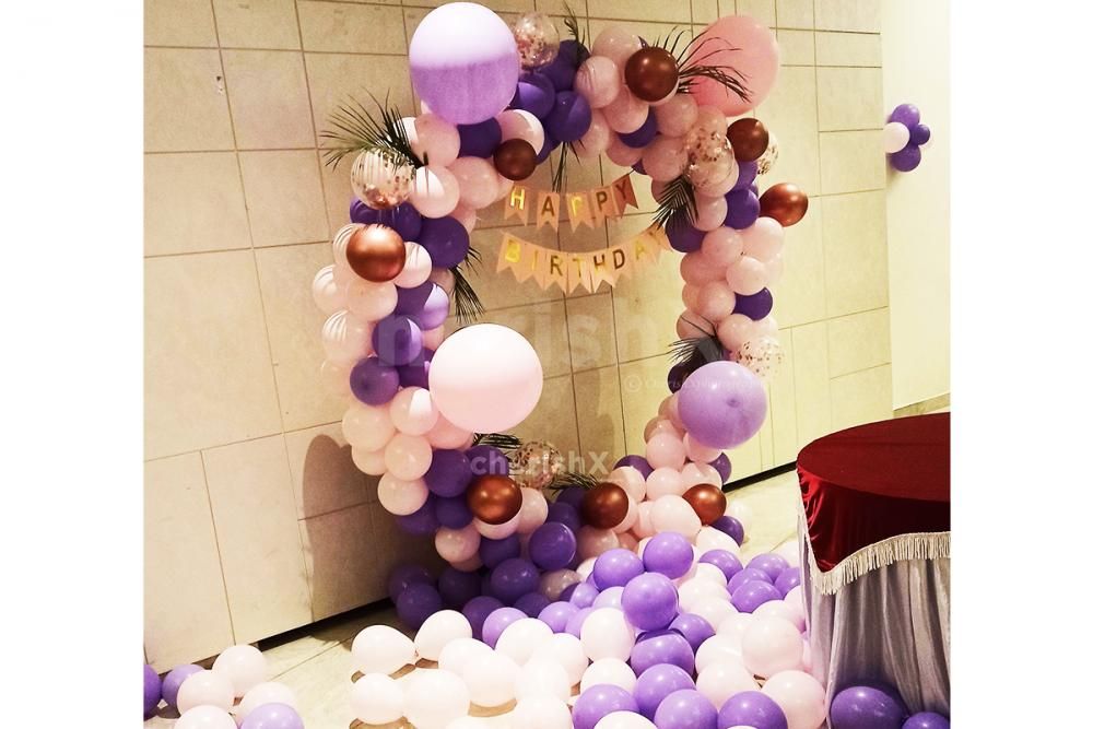 Surprise your close ones with CherishX's Pastel Pink and Purple Birthday Decor.