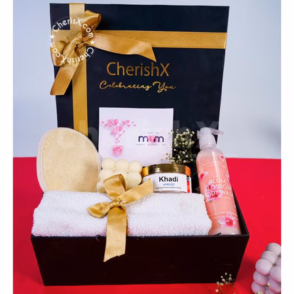 Surprise your mom on Mother's Day with a relaxation Spa Hamper by CherishX- a Perfect Mother's Day Gift Idea