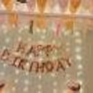 Fairy Lights & Happy Birthday Foil Balloons