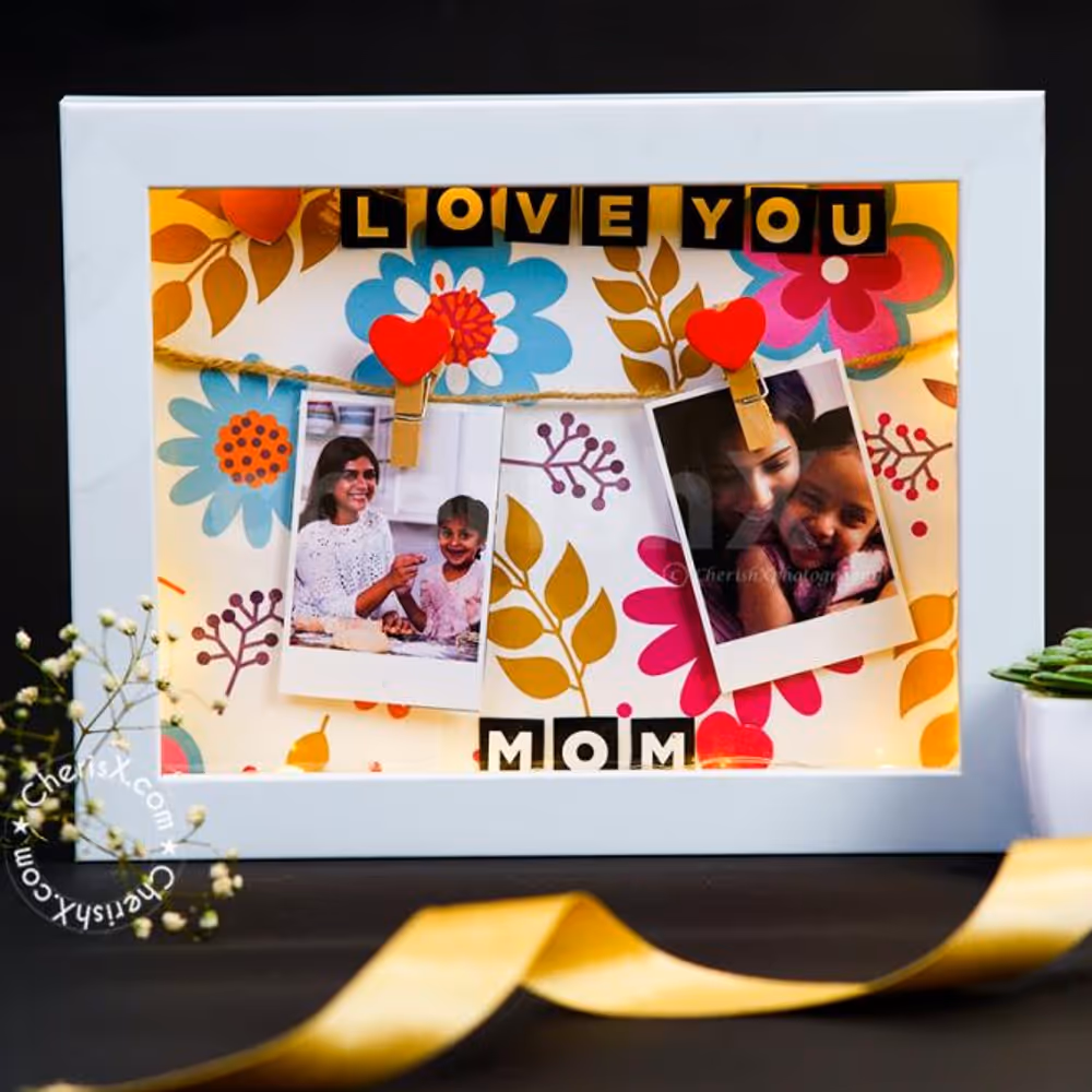A Loving Photo Frame Mother's Day Gift to give your mom on 1st Mother's Day and more.