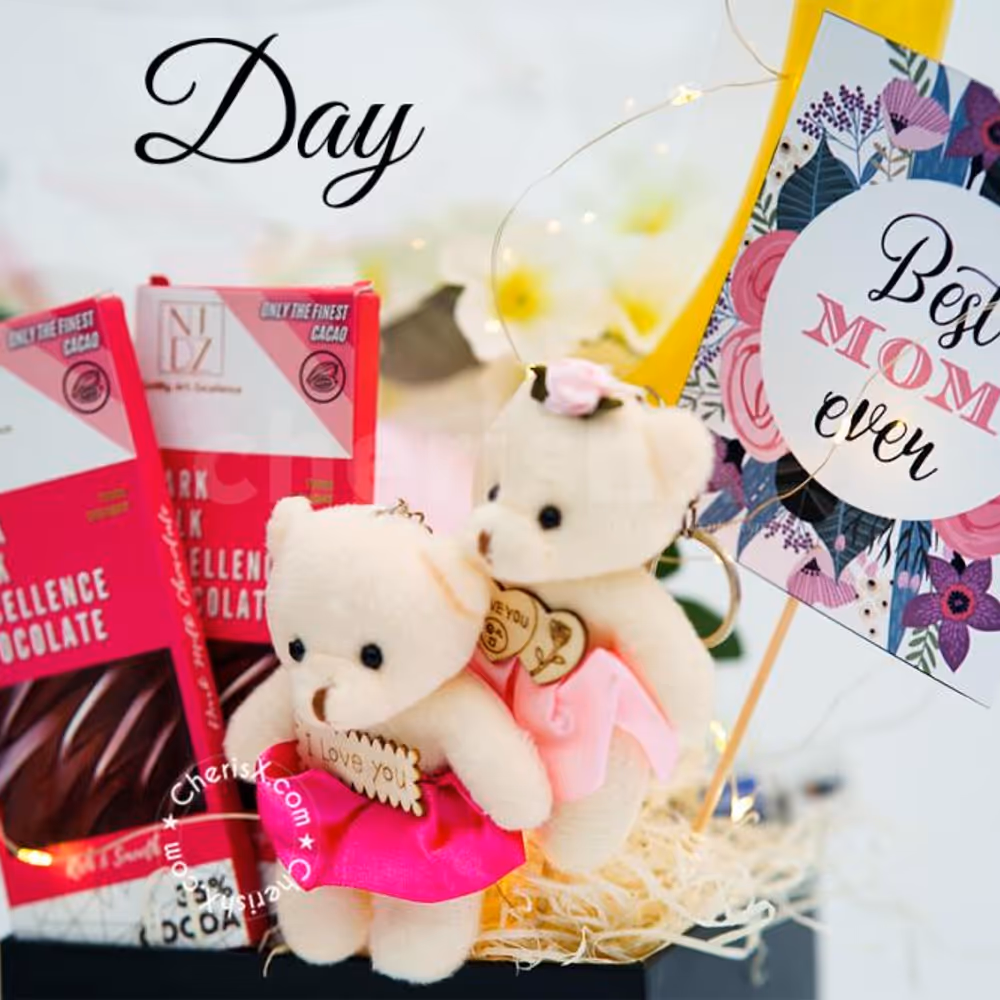 Make the Celebration much more special for your mom with CherishX's Mother's Day Pink Tint Balloon Bucket!