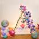 Magical unicorn themed canopy decoration for kids celebrations.