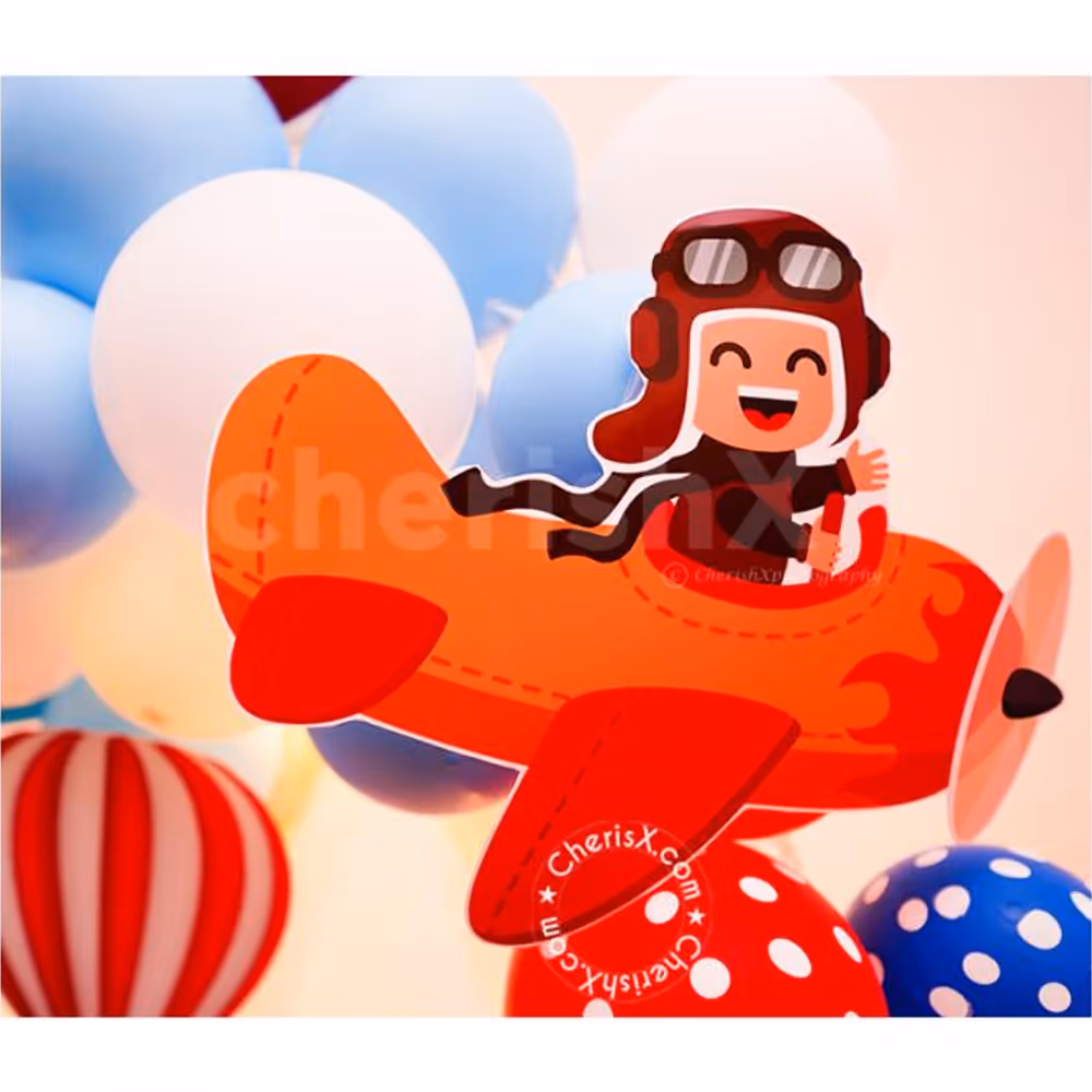 Surprise your Kid with this Gorgeous Aeroplane Theme Canopy Decoration!