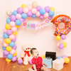 A Unique Donut themed birthday decoration for your child's half birthday!
