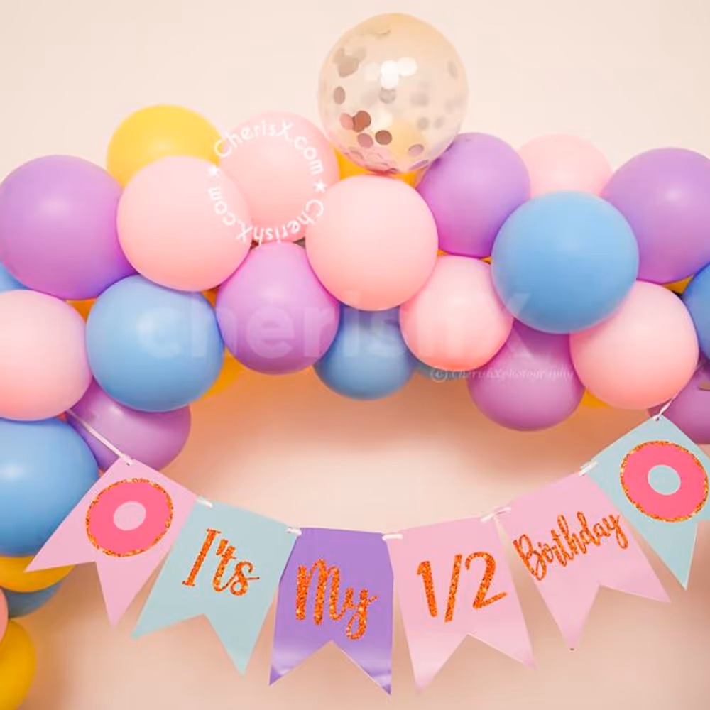 Arrange a perfect birthday party decoration for your kid's half birthday!