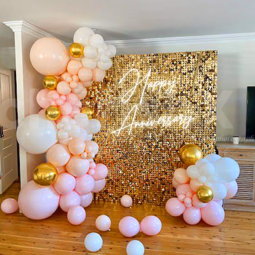 Make your close ones feel special with a Golden Sequin Decor!