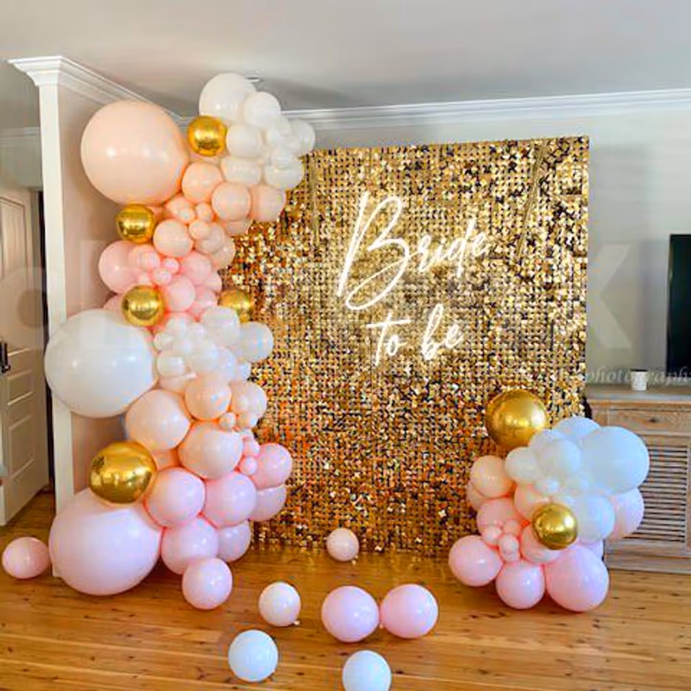 Celebrate your occasions with this Golden Sequin Decor!