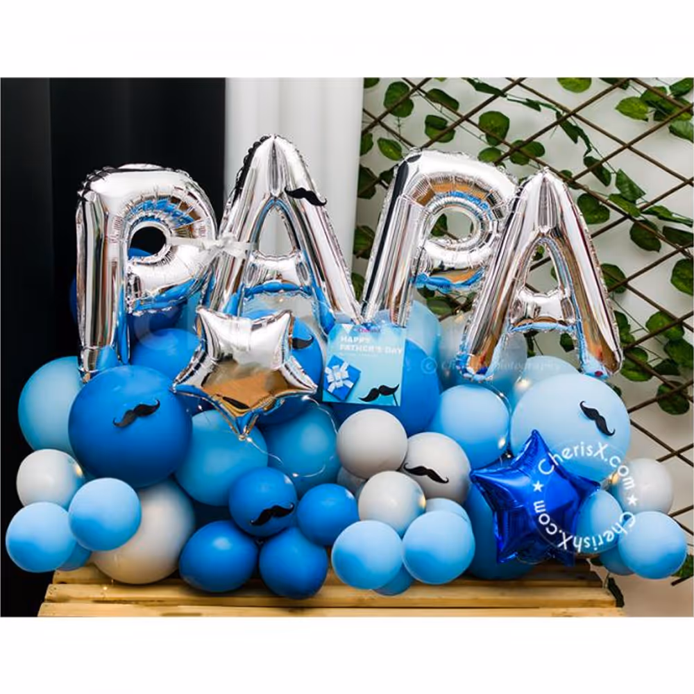 Make your dad feel loved with CherishX's "PAPA" Balloon Bouquet!