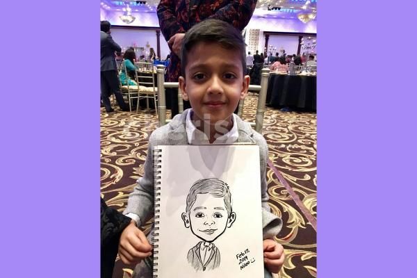 A Fun Caricature Artist Service for your Kid's birthday celebration.