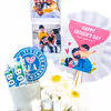 Celebrate Father's Day beautifully with CherishX's White Themed Balloon Bucket!