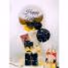 Celebrate Father's Day with CherishX's Black and Grey Balloon Bouquet.