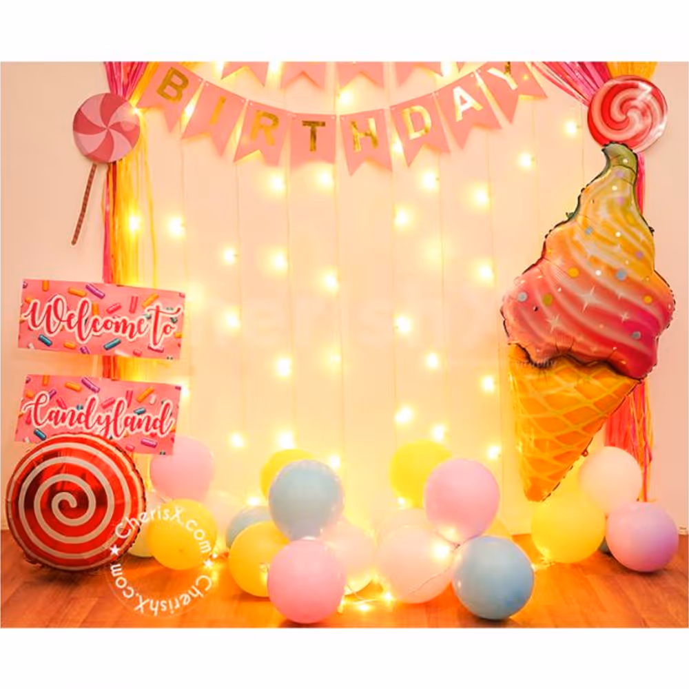 Make your Kids Birthday Special with your a Candy theme Decoration!