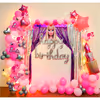 Celebrate your baby girl's birthday with CherishX's Barbie theme birthday decor!