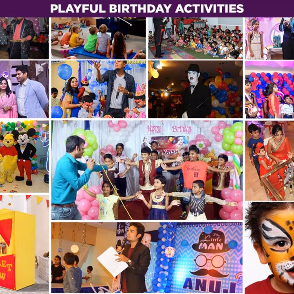 Book a Platinum Kids Birthday Party Package for your baby boy or baby girl's birthday!