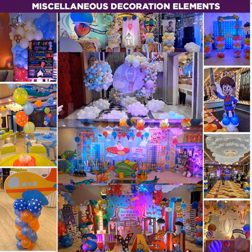 Get your kid's favourite themed balloon decoration and make the day special!