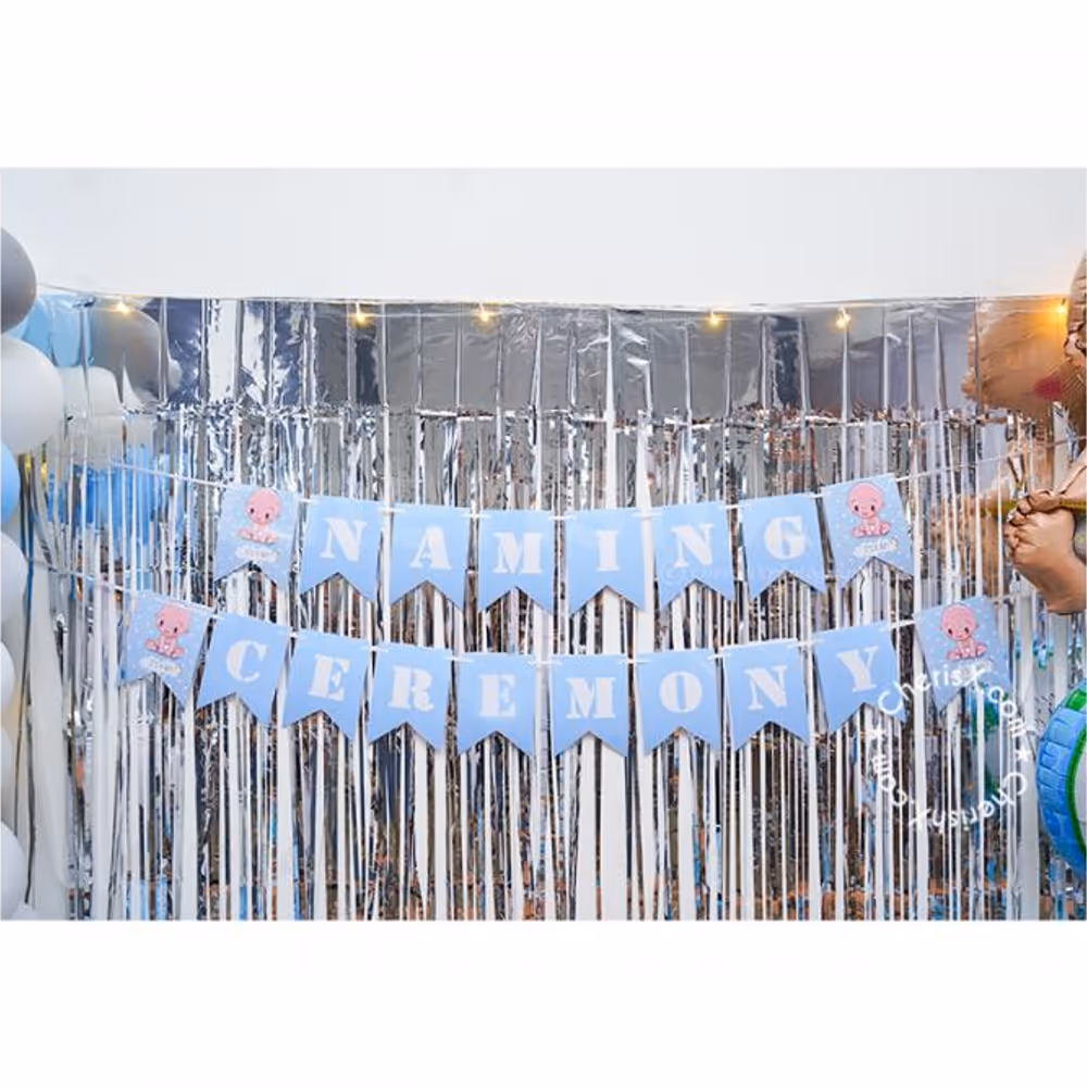 Get this gorgeous Blue balloon decoration for your baby naming ceremony!