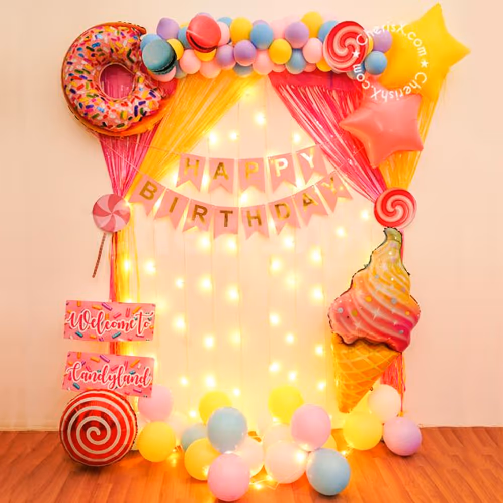 A Gorgeous Candy Birthday Decoration Surprise!