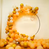 A Breathtaking Pastel Peach Balloon Ring Decor for your Celebrations!