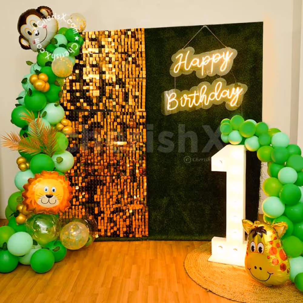 Book a Wild Jungle Safari Theme Decor in Delhi NCR.
