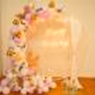 Make your occasions memorable with CherishX's Pastel Purple and White Mesh Decor.