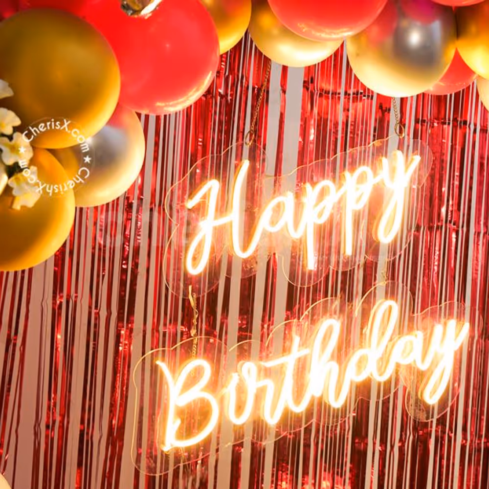 Plan out a perfect surprise for your proposal, your partner's birthday or anniversary with this CherishX's Birthday decor!