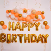 Celebrate birthdays, anniversaries and more with CherishX's White and Peach Balloon Decor.