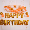 Celebrate birthdays, anniversaries and more with CherishX's White and Peach Balloon Decor.