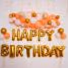 Celebrate birthdays, anniversaries and more with CherishX's White and Peach Balloon Decor.