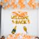 Book a perfect white and peach theme decor for your celebrations.