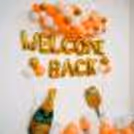 Celebrate birthdays, anniversaries and more with CherishX's White and Peach Balloon Decor.