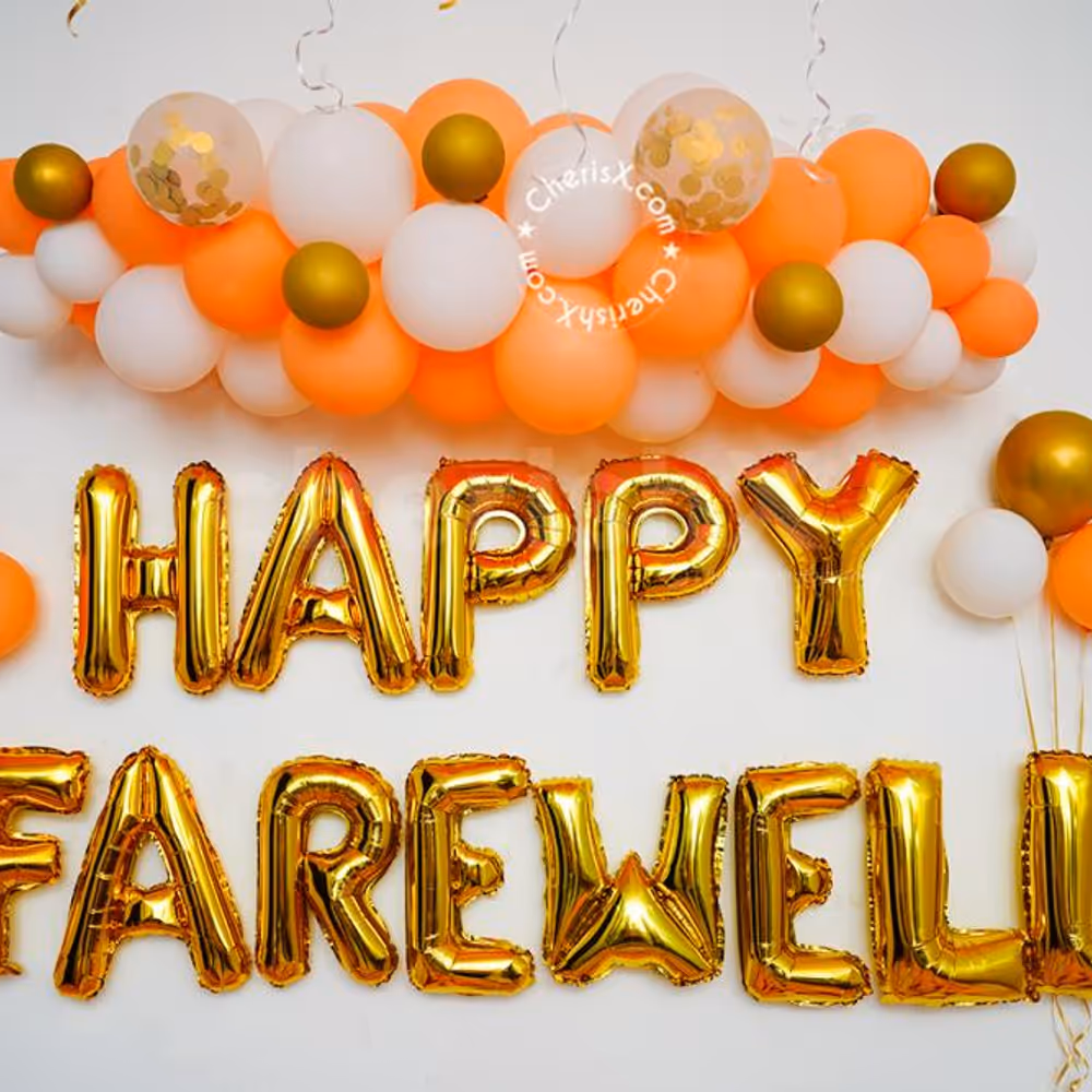 Celebrate birthdays, anniversaries and more with CherishX's White and Peach Balloon Decor.