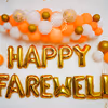 Celebrate birthdays, anniversaries and more with CherishX's White and Peach Balloon Decor.