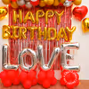 Get your home decorated with Red Theme Romantic Balloon Decor for a perfect birthday party!