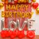 Get your home decorated with Red Theme Romantic Balloon Decor for a perfect birthday party!