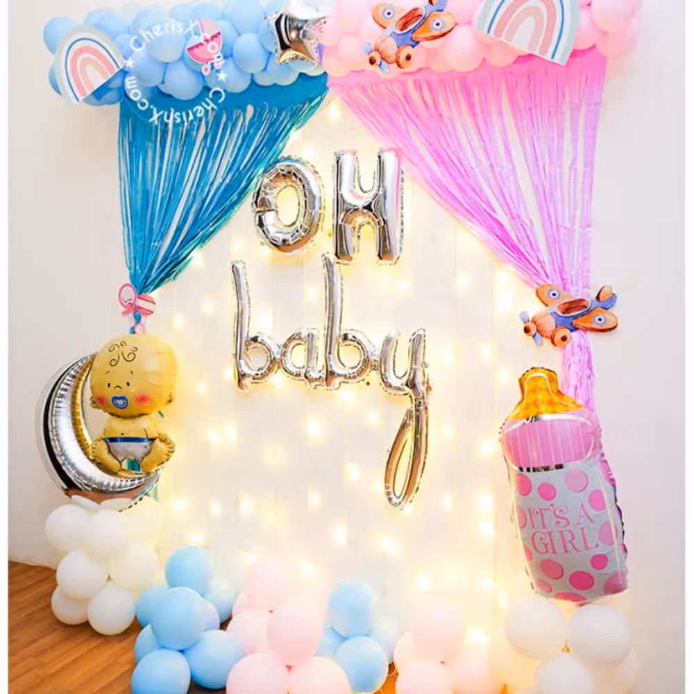 Surprise the Mother-to-be With this beautiful Pink and Blue Theme Decor!
