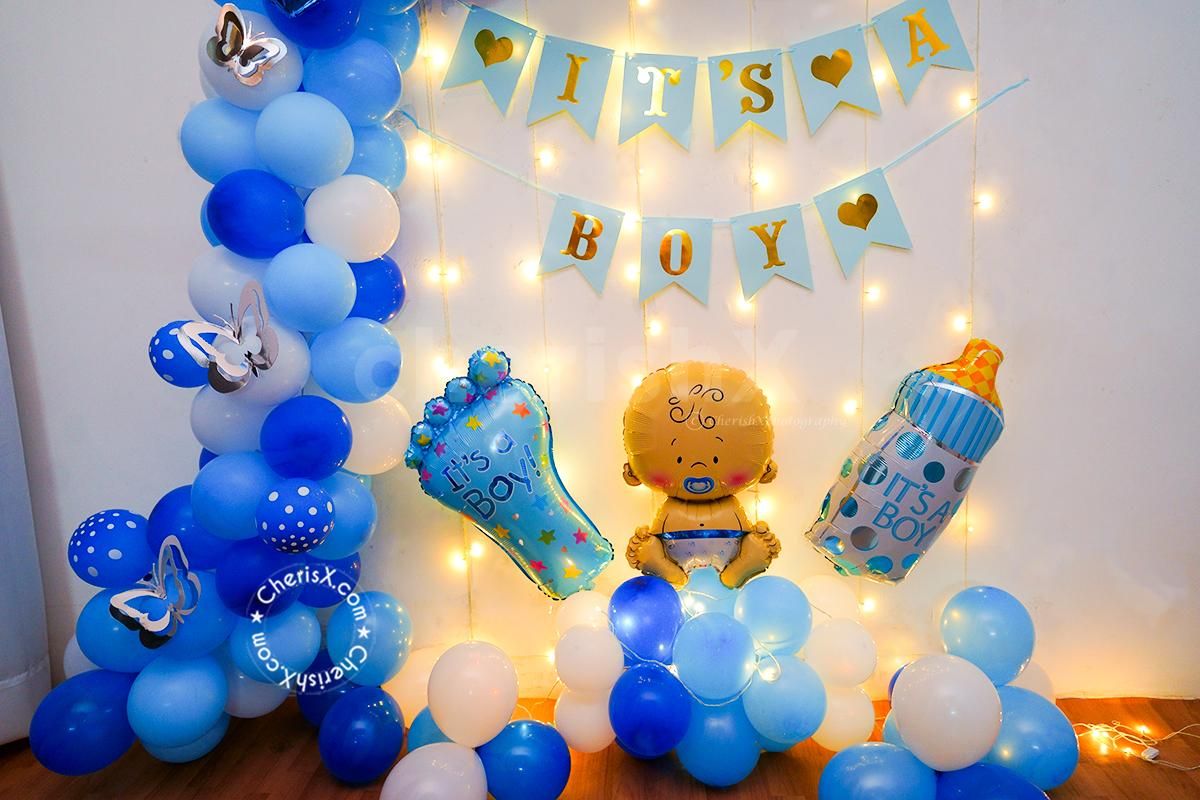 A Welcome Baby Boy Decor by CherishX.