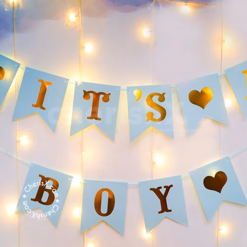 Let the celebrations be grand with Blue themed baby boy decor!