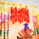 Lanterns hanging with lights diagonally for illumination!