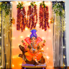 Make your celebrations memorable with this floral Ganpati Decor.
